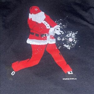 Santa Baseball Graphic Tee